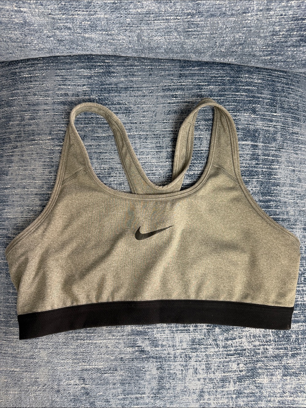 Nike Grey Sports Bra with Black Underband